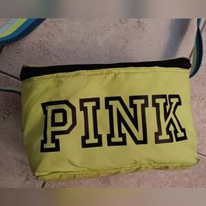 PINK Victoria's Secret Lime Green Lunch Bag Cooler